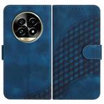 For Realme 13 Pro / 13 Pro+ Global YX0060 Elephant Head Embossed Phone Leather Case with Lanyard(Royal Blue)