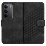 For Realme C75 Global Elephant Head Embossed Phone Leather Case with Lanyard(Black)