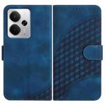 For Realme 14 / P3 5G Global Elephant Head Embossed Phone Leather Case with Lanyard(Royal Blue)