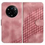 For Realme 14 Pro+ Elephant Head Embossed Phone Leather Case with Lanyard(Pink)