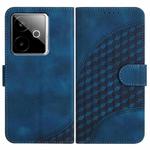 For Realme GT 7 India Elephant Head Embossed Phone Leather Case with Lanyard(Royal Blue)