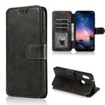 For Xiaomi Redmi 6 Pro Calf Texture Magnetic Buckle Horizontal Flip Leather Case with Holder & Card Slots & Wallet & Photo Frame(Black)