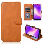 For Xiaomi Redmi 8 Calf Texture Magnetic Buckle Horizontal Flip Leather Case with Holder & Card Slots & Wallet & Photo Frame(Khaki)