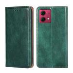 For Motorola Moto G84 5G Gloss Oil Solid Color Magnetic Leather Phone Case(Green)