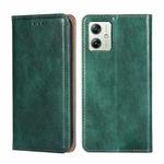 For Motorola Moto G54 5G EU Gloss Oil Solid Color Magnetic Leather Phone Case(Green)