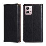 For Motorola Moto G Stylus 2023 4G Gloss Oil Solid Color Magnetic Leather Phone Case(Black)