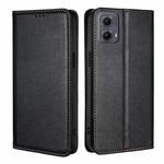 For Motorola Edge 5G 2024 Gloss Oil Solid Color Magnetic Leather Phone Case(Black)