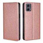 For Motorola Edge 5G 2024 Gloss Oil Solid Color Magnetic Leather Phone Case(Rose Gold)