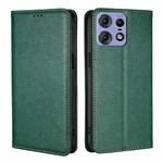 For Motorola Edge 50 Pro 5G Gloss Oil Solid Color Magnetic Leather Phone Case(Green)