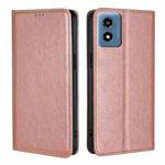 For Motorola Moto G 5G 2024 Gloss Oil Solid Color Magnetic Leather Phone Case(Rose Gold)