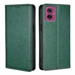 For Motorola Moto G55 5G Gloss Oil Solid Color Magnetic Leather Phone Case(Green)