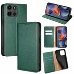 For Motorola Moto G 5G 2025 Gloss Oil Solid Color Magnetic Leather Phone Case(Green)