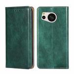 For Sharp Aquos Sense 8 SHG11/SH-54D Gloss Oil Solid Color Magnetic Leather Phone Case(Green)