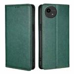 For Sharp Aquos wish4 Gloss Oil Solid Color Magnetic Leather Phone Case(Green)