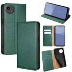 For Sharp Aqous wish5 Gloss Oil Solid Color Magnetic Leather Phone Case(Green)