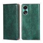 For OPPO A78 4G Gloss Oil Solid Color Magnetic Leather Phone Case(Green)