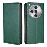 For OPPO Find X7 Ultra 5G Gloss Oil Solid Color Magnetic Leather Phone Case(Green)