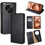 For OPPO Find X8 Ultra 5G Gloss Oil Solid Color Magnetic Leather Phone Case(Black)