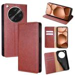 For OPPO Find X8 Ultra 5G Gloss Oil Solid Color Magnetic Leather Phone Case(Brown)