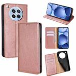 For OPPO Find X8s 5G Gloss Oil Solid Color Magnetic Leather Phone Case(Rose Gold)