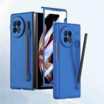 For vivo X Fold2 Integrated Skin Feel PC Phone Case with Pen / Pen Box(Blue)