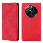 For Realme GT5 Pro 5G Skin Feel Magnetic Leather Phone Case(Red)