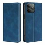 For Realme GT Neo6 SE Skin Feel Magnetic Leather Phone Case(Blue)