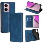For Realme P3 Pro 5G Global Skin Feel Magnetic Leather Phone Case(Blue)