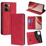 For Realme P3 Ultra 5G Skin Feel Magnetic Leather Phone Case(Red)