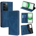 For Realme C71 4G Skin Feel Magnetic Leather Phone Case(Blue)