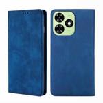 For Tecno Spark Go 2024 Skin Feel Magnetic Leather Phone Case(Blue)