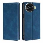 For Tecno Spark 20 Pro+ 4G Skin Feel Magnetic Leather Phone Case(Blue)