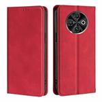 For Tecno Spark 30C 4G Skin Feel Magnetic Leather Phone Case(Red)