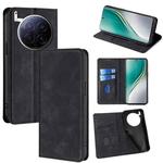 For Tecno Camon 40 Premier 5G Skin Feel Magnetic Leather Phone Case(Black)