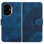 For Honor 300 Elephant Head Embossed Phone Leather Case with Lanyard(Royal Blue)