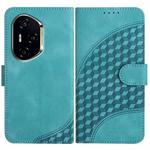 For Honor 300 Pro / Honor 300 Ultra Elephant Head Embossed Phone Leather Case with Lanyard(Light Blue)