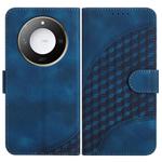 For Honor X60 / X9c Smart Elephant Head Embossed Phone Leather Case with Lanyard(Royal Blue)