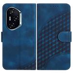 For Honor 400 Elephant Head Embossed Phone Leather Case with Lanyard(Royal Blue)