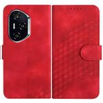 For Honor 400 Elephant Head Embossed Phone Leather Case with Lanyard(Red)