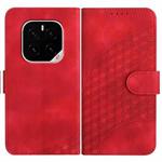 For Honor GT Pro Elephant Head Embossed Phone Leather Case with Lanyard(Red)