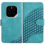 For Honor GT Pro Elephant Head Embossed Phone Leather Case with Lanyard(Light Blue)