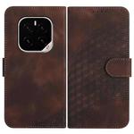 For Honor GT Pro Elephant Head Embossed Phone Leather Case with Lanyard(Coffee)