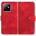 For Honor X60 GT Elephant Head Embossed Phone Leather Case with Lanyard(Red)