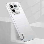 For vivo iQOO 12 Pro Streamer Series Micro Frosted Metal Paint PC Phone Case(Silver)