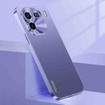 For vivo iQOO 12 Streamer Series Micro Frosted Metal Paint PC Phone Case(Dark Purple)