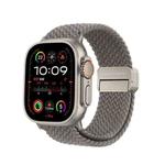 For Apple Watch Ultra 2 49mm DUX DUCIS Mixture Pro Series Magnetic Buckle Nylon Braid Watch Band(Clay)