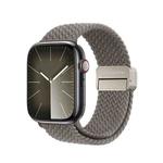 For Apple Watch Series 9 41mm DUX DUCIS Mixture Pro Series Magnetic Buckle Nylon Braid Watch Band(Clay)