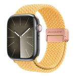 For Apple Watch SE 2022 44mm DUX DUCIS Mixture Pro Series Magnetic Buckle Nylon Braid Watch Band(Sunny Color)