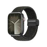 For Apple Watch SE 40mm DUX DUCIS Mixture Pro Series Magnetic Buckle Nylon Braid Watch Band(Black Unity)