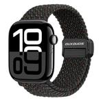 For Apple Watch Series 10 46mm DUX DUCIS Mixture Pro Series Magnetic Buckle Nylon Braid Watch Band(Black Unity)